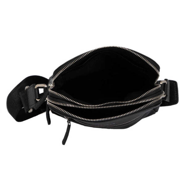 Siyah Hakiki Deri Erkek Çapraz Askılı Çanta - S1AC00021408-A6F - 4