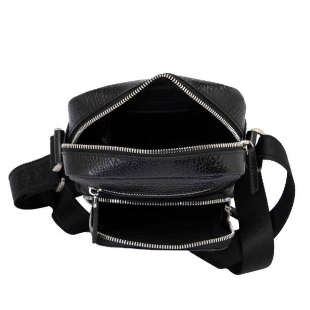 Siyah Deri Erkek Çapraz Askılı Çanta - S1AC00021430-P6Y - 4