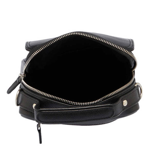 Siyah Deri Erkek Çapraz Askılı Çanta - S1AC00021475-A6F - 4