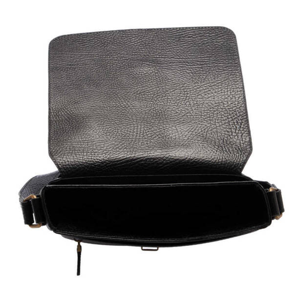 Siyah Deri Erkek Çapraz Askılı Çanta - S1AC00021478-P2Y - 4