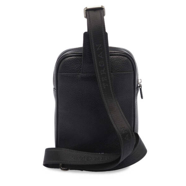 Siyah Deri Erkek Çapraz Askılı Çanta - S1AC00021479-A6F - 3