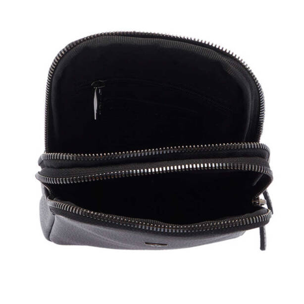 Siyah Deri Erkek Çapraz Askılı Çanta - S1AC00021487-A6F - 4