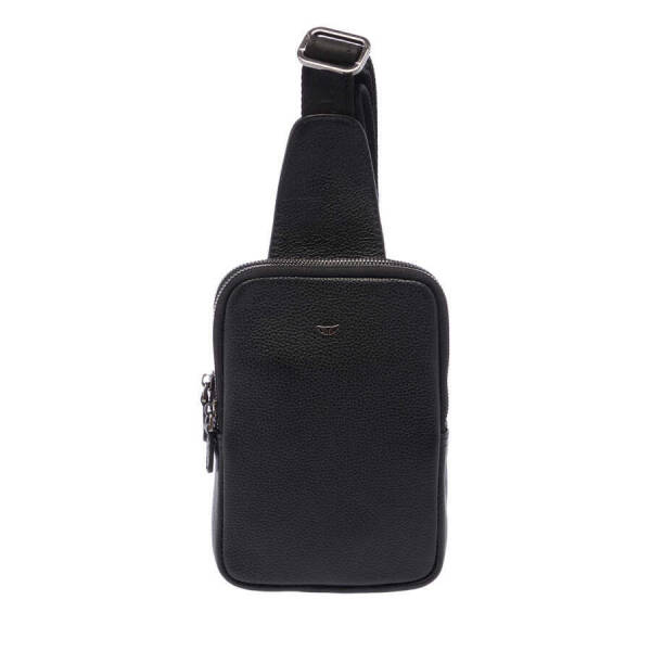 Siyah Deri Erkek Çapraz Askılı Çanta - S1AC00021487-A6F - 1