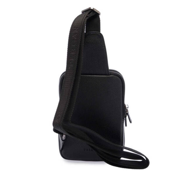 Siyah Deri Erkek Çapraz Askılı Çanta - S1AC00021487-A6F - 3