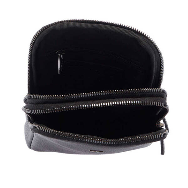 Siyah Deri Erkek Çapraz Askılı Çanta - S1AC00021487-A6F - 4