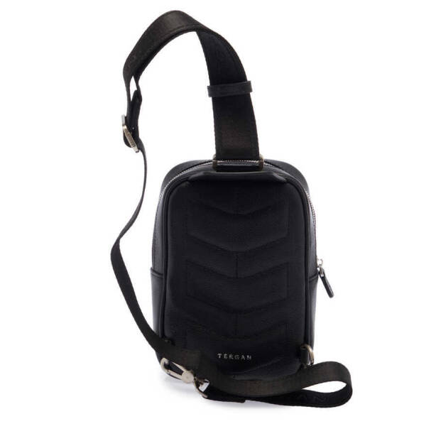 Siyah Deri Erkek Çapraz Askılı Çanta - S1AC00021490-U9G - 3