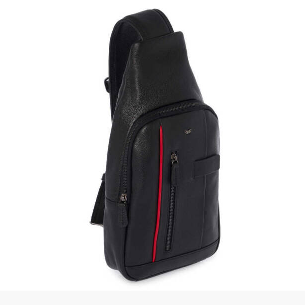 Siyah Deri Erkek Çapraz Askılı Çanta - S1AC00021492-U4H - 2