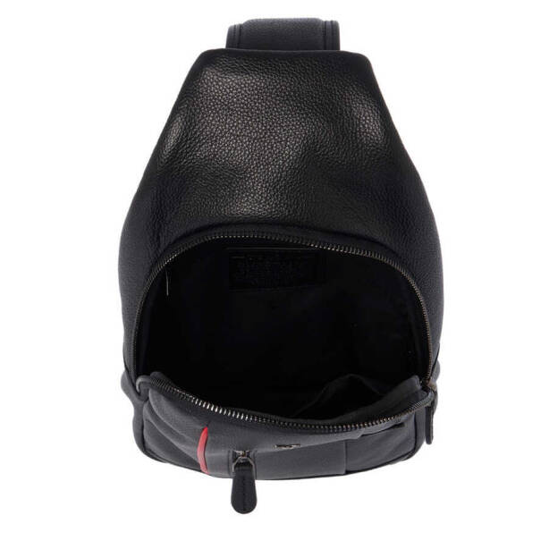 Siyah Deri Erkek Çapraz Askılı Çanta - S1AC00021492-U4H - 4