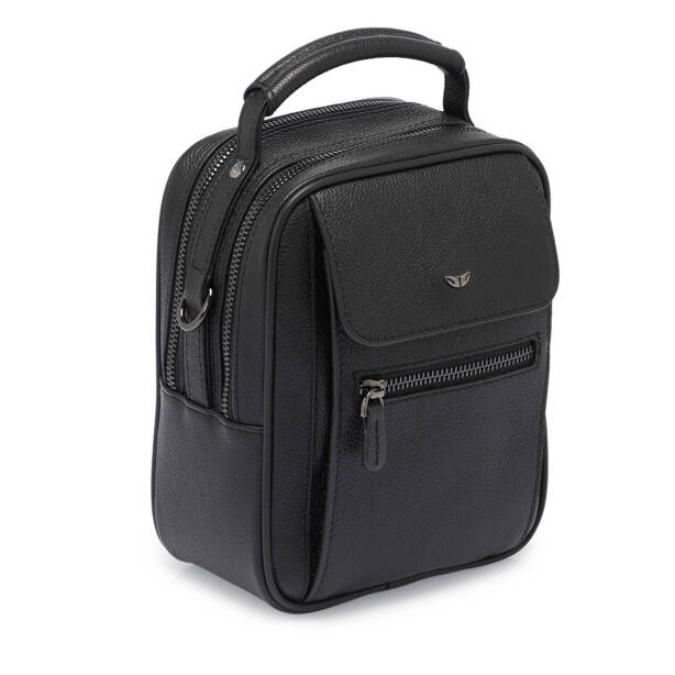 Siyah Deri Erkek Çapraz Askılı Çanta - S1AC00021497-U9G - 2