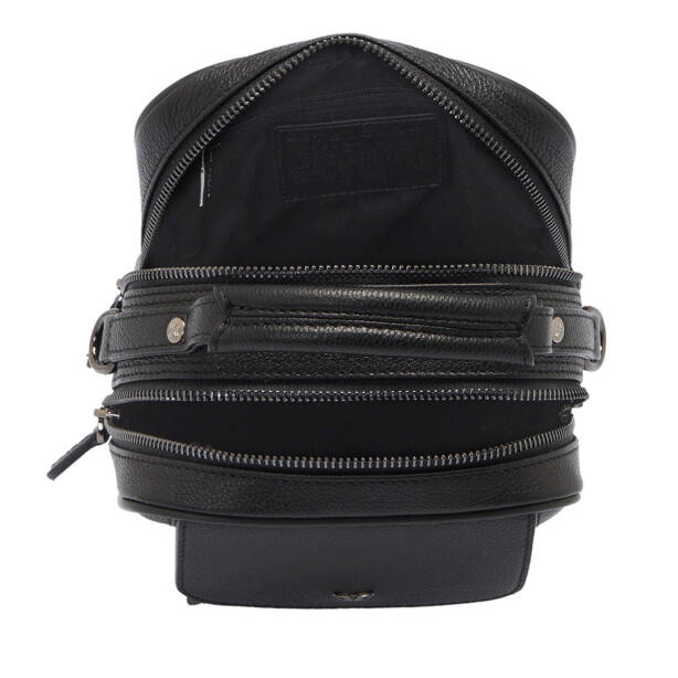 Siyah Deri Erkek Çapraz Askılı Çanta - S1AC00021497-U9G - 4