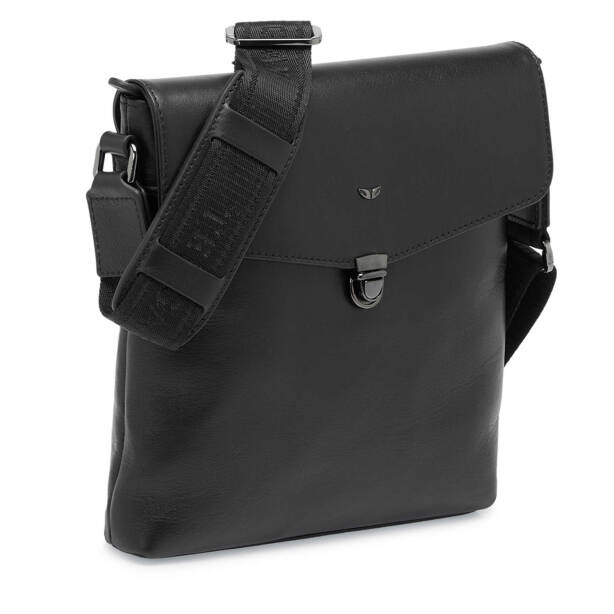 Siyah Deri Erkek Çapraz Askılı Çanta - S1AC00021516-A85 - Tergan