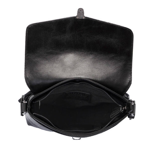 Siyah Deri Erkek Çapraz Askılı Çanta - S1AC00021516-Z32 - 4