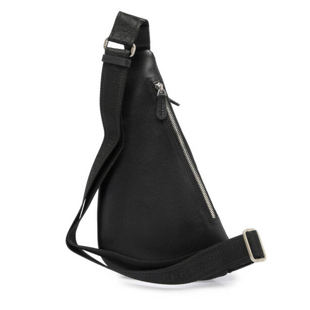 Siyah Deri Erkek Çapraz Askılı Çanta - S1AC00021525-A85 - Tergan