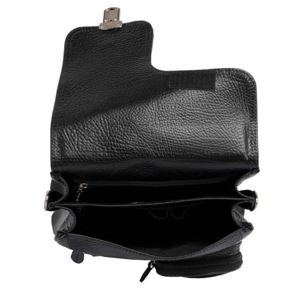 Siyah Deri Erkek Çapraz Askılı Çanta - S1AC00022709-P2Y - 4