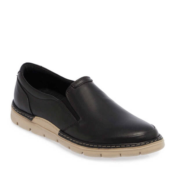 Siyah Deri Erkek Casual Ayakkabı - E24I1AY56762-A23 - 1