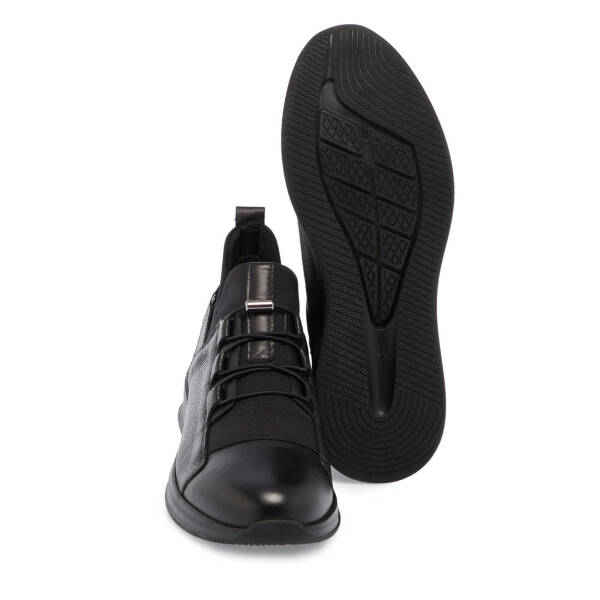 Siyah Deri Erkek Casual Ayakkabı - E24S1AY56956-A23 - 4