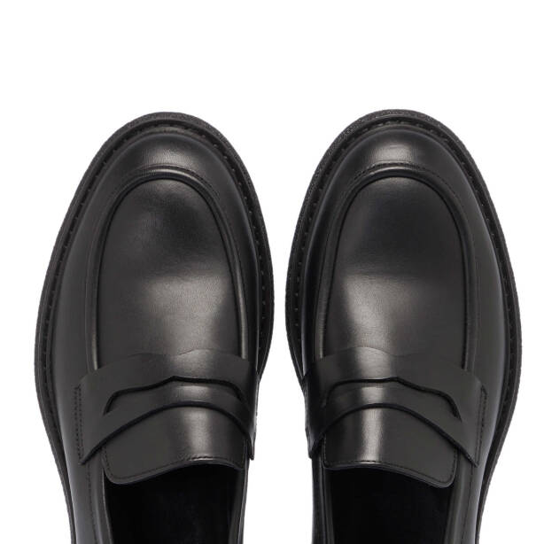 Siyah Deri Erkek Casual Ayakkabı - E24S1AY57074-A23 - Tergan