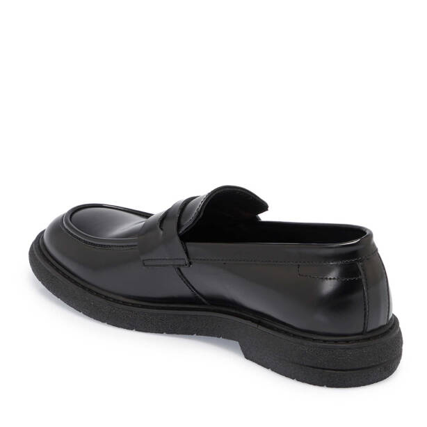 Siyah Deri Erkek Casual Ayakkabı - E24S1AY57074-A35 - 2