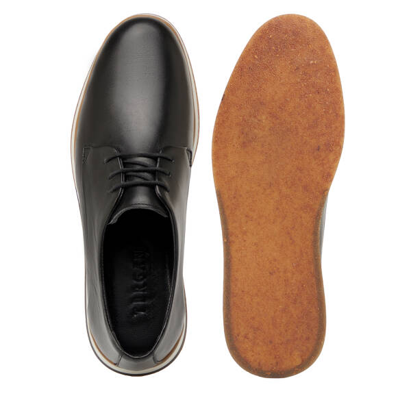 Siyah Hakiki Deri Erkek Casual Ayakkabı - E25I1AY57293-A23 - 6