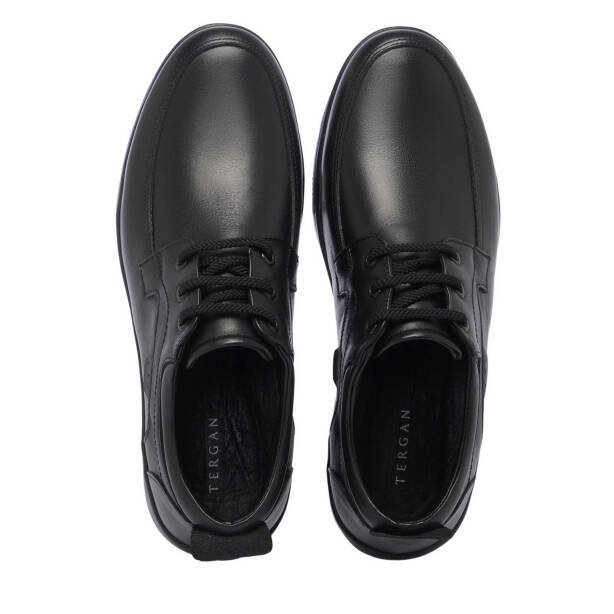 Siyah Hakiki Deri Erkek Casual Ayakkabı - E25I1AY57325-A23 - 5