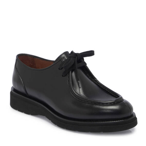 Siyah Hakiki Deri Erkek Casual Ayakkabı - E25I1AY57352-A43 - 1