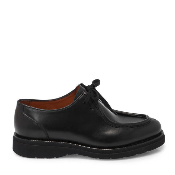 Siyah Hakiki Deri Erkek Casual Ayakkabı - E25I1AY57352-A43 - 3