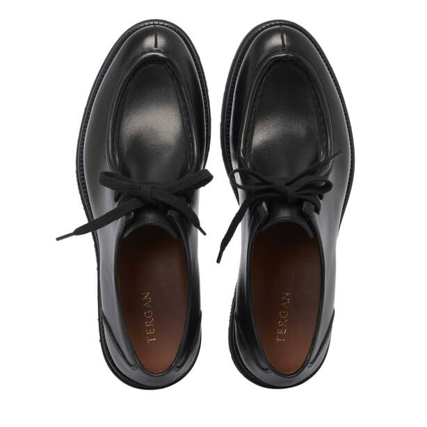 Siyah Hakiki Deri Erkek Casual Ayakkabı - E25I1AY57352-A43 - 5