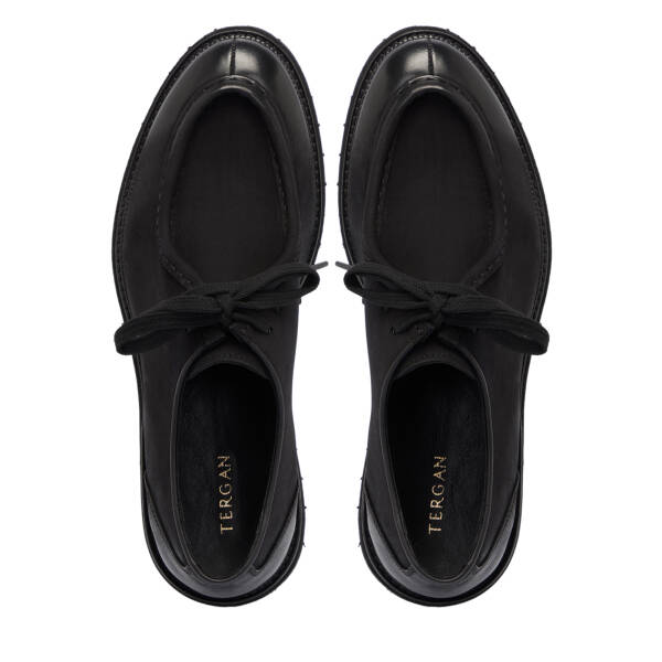 Siyah Deri Erkek Casual Ayakkabı - E25S1AY57461-A23 - 5