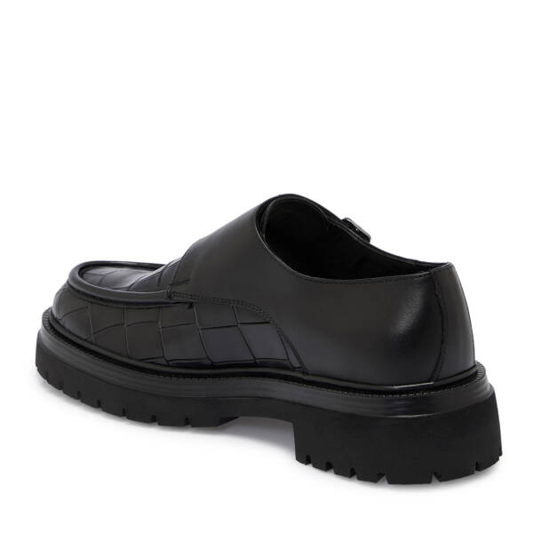 Siyah Deri Erkek Casual Ayakkabı - E25S1AY57514-A23 - 2