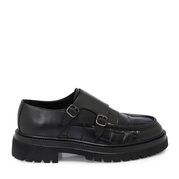 Siyah Deri Erkek Casual Ayakkabı - E25S1AY57514-A23 - 3