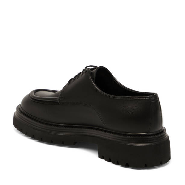 Siyah Hakiki Deri Erkek Casual Ayakkabı - E25S1AY57514-A23 - 3