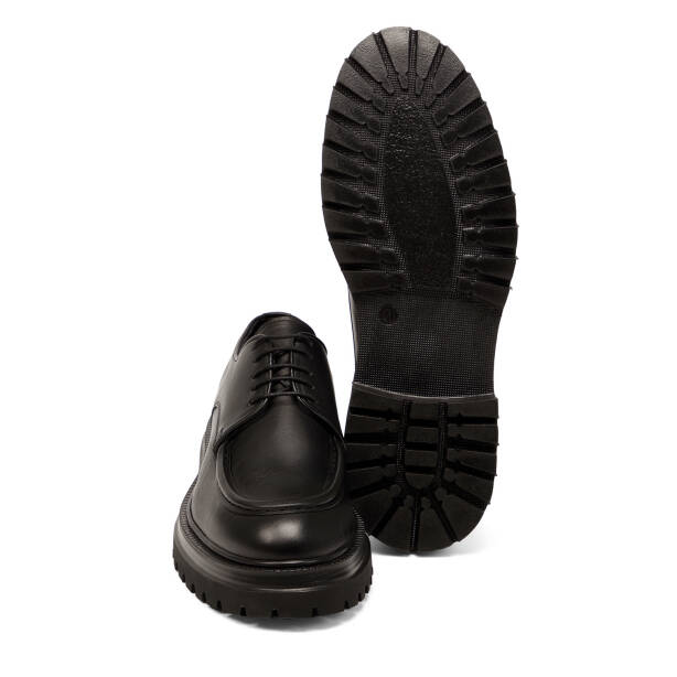 Siyah Hakiki Deri Erkek Casual Ayakkabı - E25S1AY57514-A23 - 4