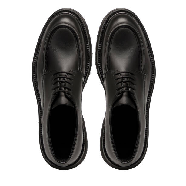 Siyah Hakiki Deri Erkek Casual Ayakkabı - E25S1AY57514-A23 - 5