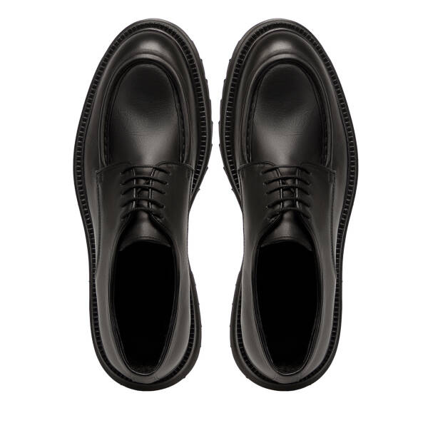 Siyah Hakiki Deri Erkek Casual Ayakkabı - E25S1AY57514-A23 - 5
