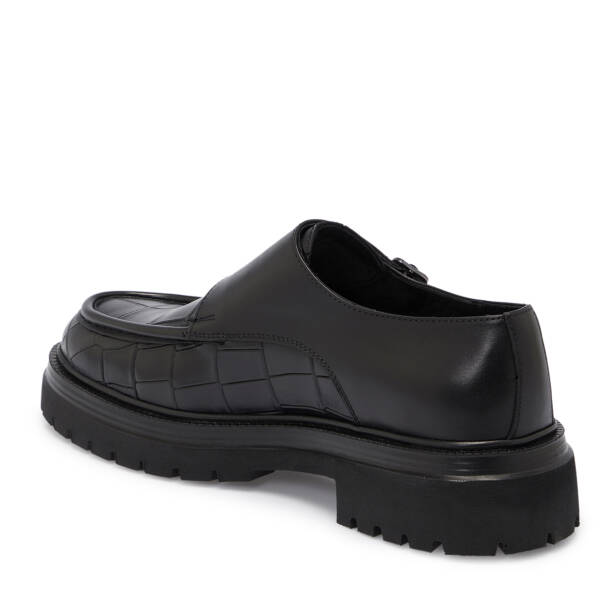 Siyah Deri Erkek Casual Ayakkabı - E25S1AY57515-A23 - 2