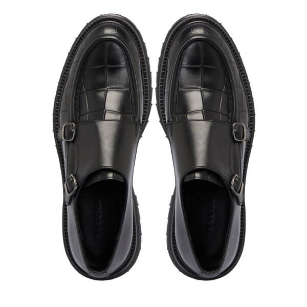 Siyah Deri Erkek Casual Ayakkabı - E25S1AY57515-A23 - 5