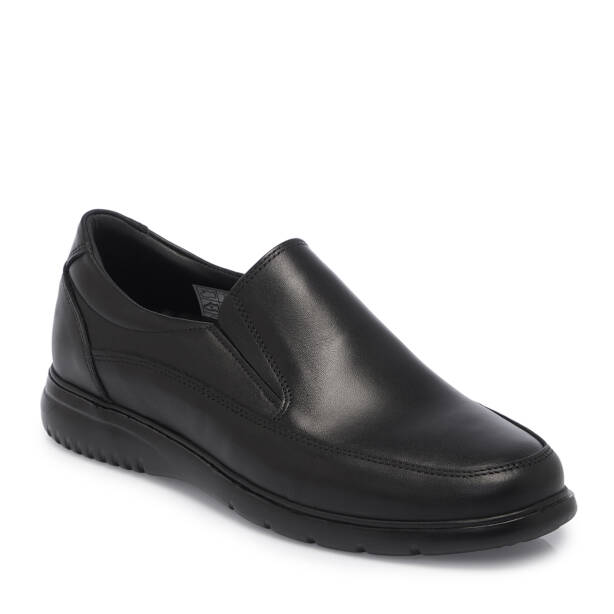 Siyah Deri Erkek Casual Ayakkabı - E25S1AY57549-A23 