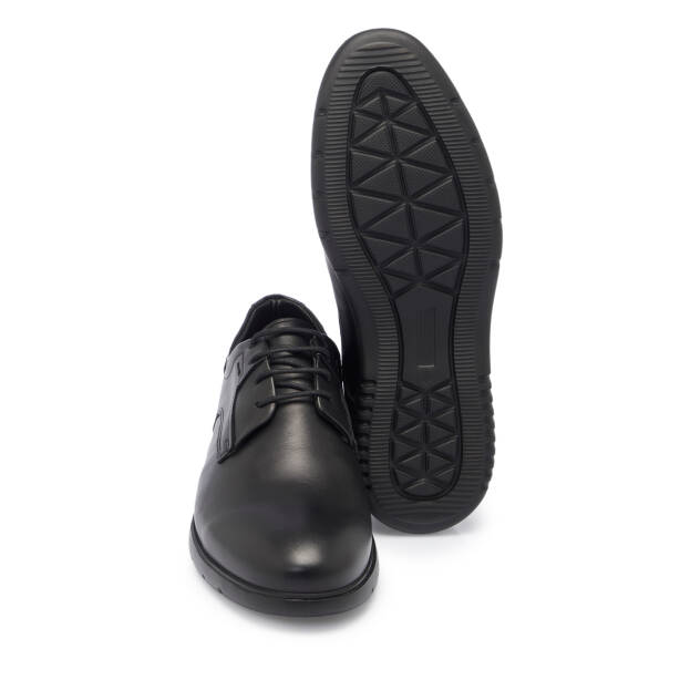 Siyah Deri Erkek Casual Ayakkabı - E25S1AY57550-A23 - 4