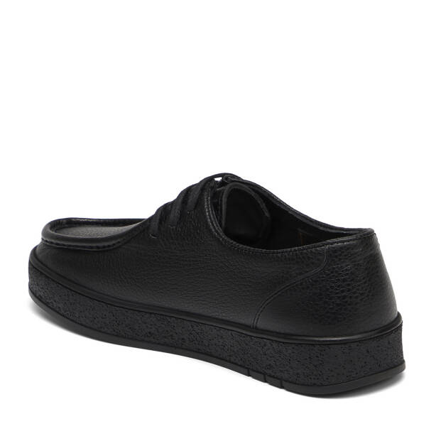 Siyah Hakiki Deri Erkek Casual Ayakkabı - E25S1AY57664-A41 - Tergan