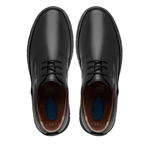 Siyah Hakiki Deri Erkek Casual Ayakkabı - E25S1AY57688-A41 - Tergan