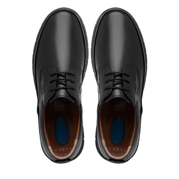 Siyah Hakiki Deri Erkek Casual Ayakkabı - E25S1AY57688-A41 - 5