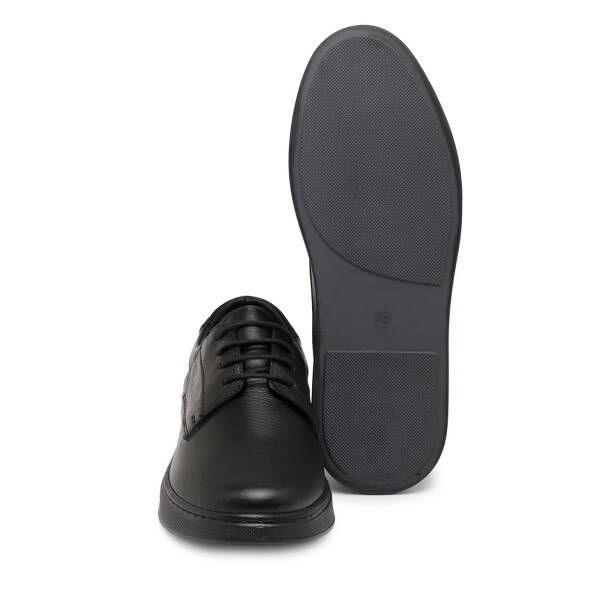 Siyah Hakiki Deri Erkek Casual Ayakkabı - E25S1AY57689-A41 - 4