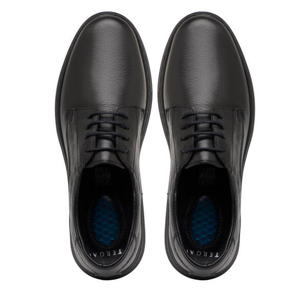 Siyah Hakiki Deri Erkek Casual Ayakkabı - E25S1AY57689-A41 - 5