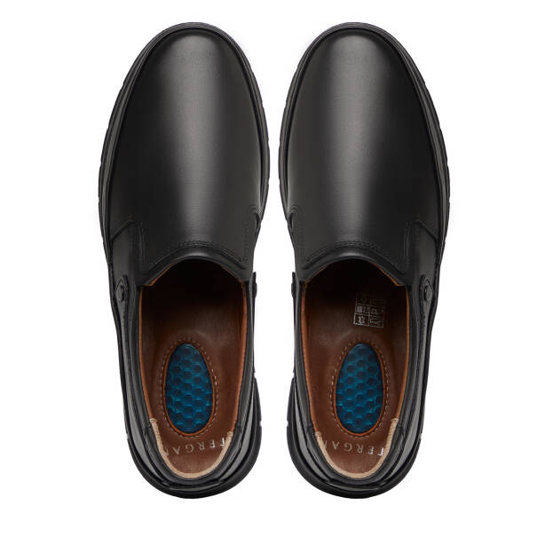 Siyah Hakiki Deri Erkek Casual Ayakkabı - E25S1AY57690-A41 - Tergan