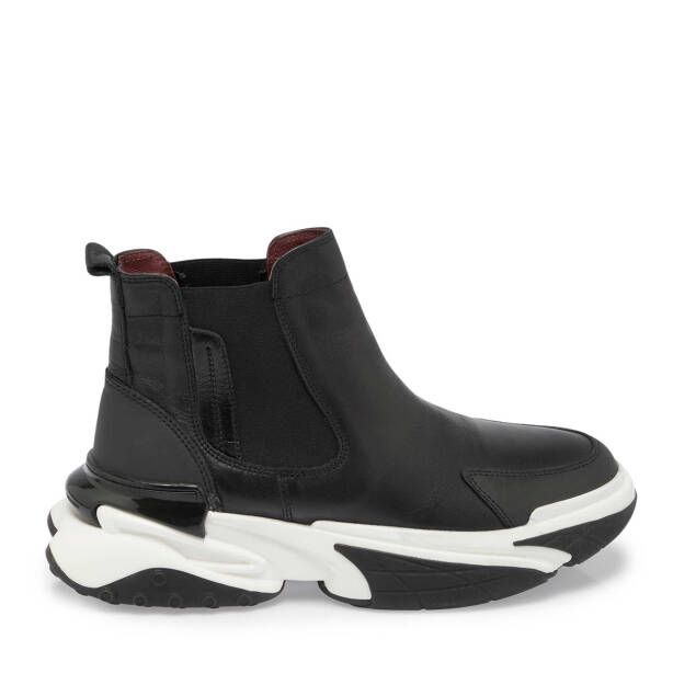 Siyah Deri Erkek Casual Bot - E23K1BT56373-A43 - Tergan