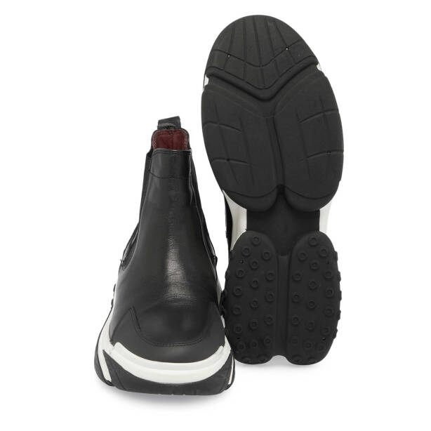 Siyah Deri Erkek Casual Bot - E23K1BT56373-A43 - Tergan