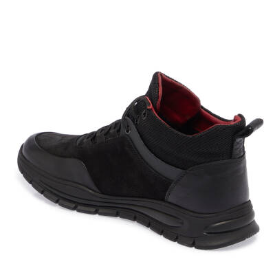 Siyah Deri Erkek Casual Bot - E23K1BT56391-B31 - 2