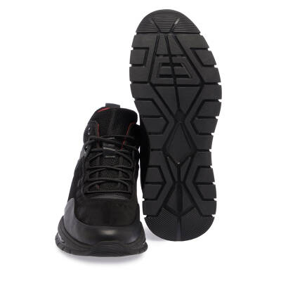 Siyah Deri Erkek Casual Bot - E23K1BT56391-B31 - 4