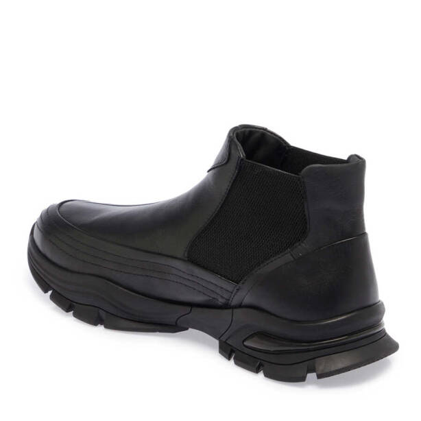 Siyah Deri Erkek Casual Bot - E23K1BT56396-A23 - 2