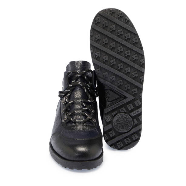 Siyah Deri Erkek Casual Bot - E23K1BT56502-T4S - 4